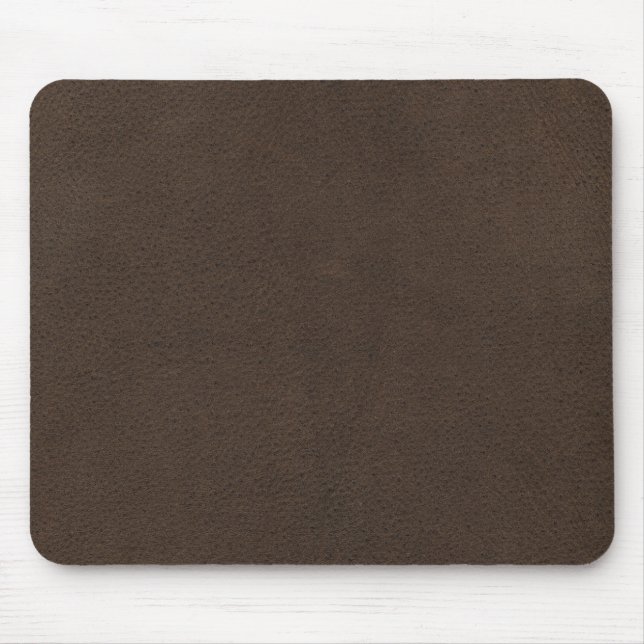 Tapis De Souris Rétro suède fait sur commande Brown (Devant)