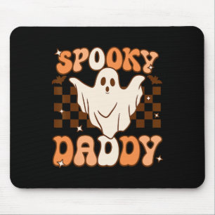 Tapis De Souris Retro Super Halloween Ghost Éffrayant Daddy Costum