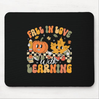 Tapis De Souris Retro Tombez Amoureux De L'apprentissage Automne C