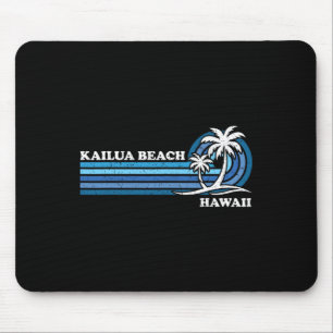 Tapis De Souris Rétro Vintage vacances en famille Hawaii Kailua Be