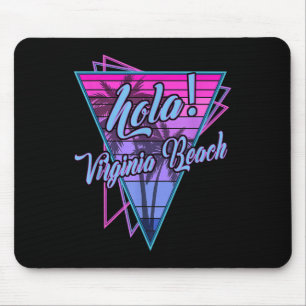 Tapis De Souris Retro Virginia - Hola Virginia Beach Virginia Vint