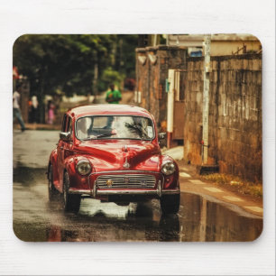Tapis De Souris RetroMobile rouge. Mineur de Morris