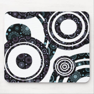 Tapis De Souris Rétros cercles géniaux