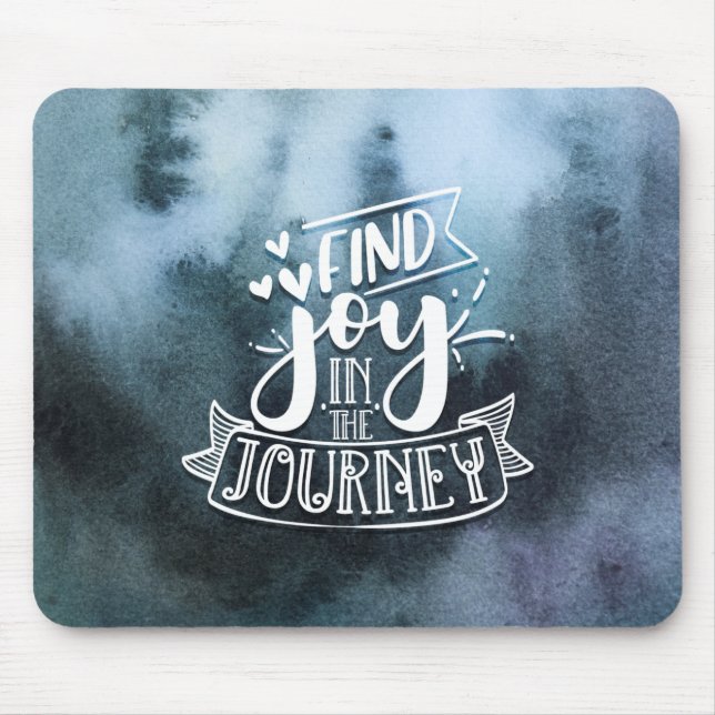 Tapis De Souris Retrouvez Joie Dans Le Voyage Aquarelle Mousepad (Devant)