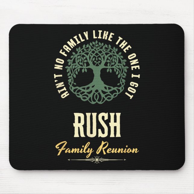 Tapis De Souris Reunion familiale 2025 Conception de jumelage - Ru (Devant)