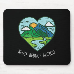 Tapis De Souris Réutiliser Réduire le recyclage Jour des terres éc