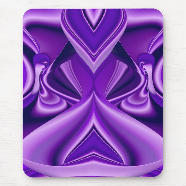 Tapis De Souris Rêve de fleurs violettes, Imaginaire Abstrait Rain (Devant)