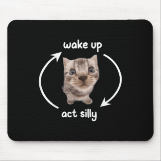 Tapis De Souris Réveillez-vous Agir Chat Silencieux _ Réveillez-vo