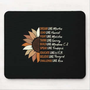 Tapis De Souris Rêver Comme Martin Plomb Comme Harriet Black Histo