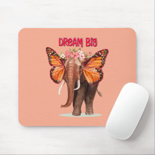 Tapis De Souris Rêver Gros Comme Un Inspirationnel Éléphant