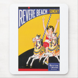 Tapis De Souris Revere Beach dimanche