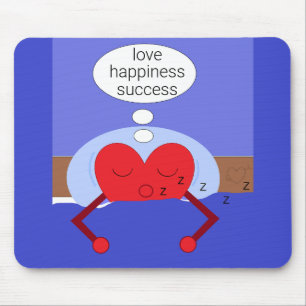 Tapis De Souris Rêves de mon cœur : Bleu