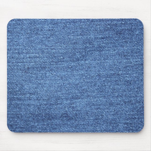 Tapis De Souris Revêtement bleu blanc Denim - Regarder l'image (Devant)