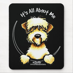 Tapis De Souris Revêtu doux IAM de Terrier rayé