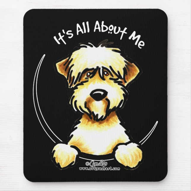Tapis De Souris Revêtu doux IAM de Terrier rayé (Devant)
