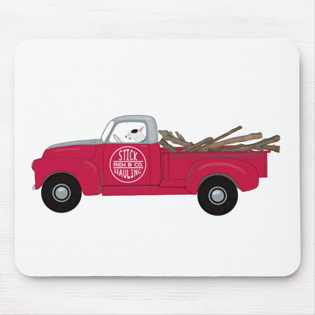 Tapis De Souris Rex La TV Terrier Camion Rouge (Devant)