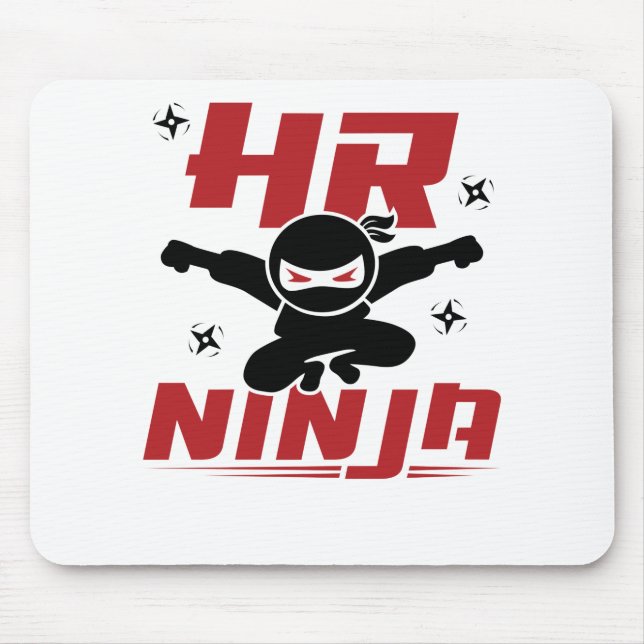 Tapis De Souris RH Ninja Ressources humaines (Devant)