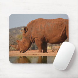 Tapis De Souris Rhino avec boue sur la peau photo