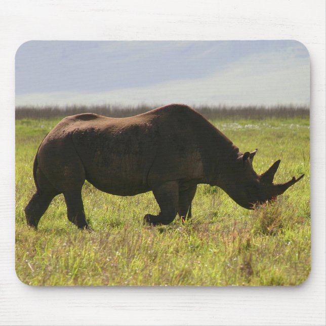 Tapis De Souris Rhino noir - Mousepad (Devant)