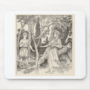 Tapis De Souris Rhoecus et la gentillesse de la nymphe
