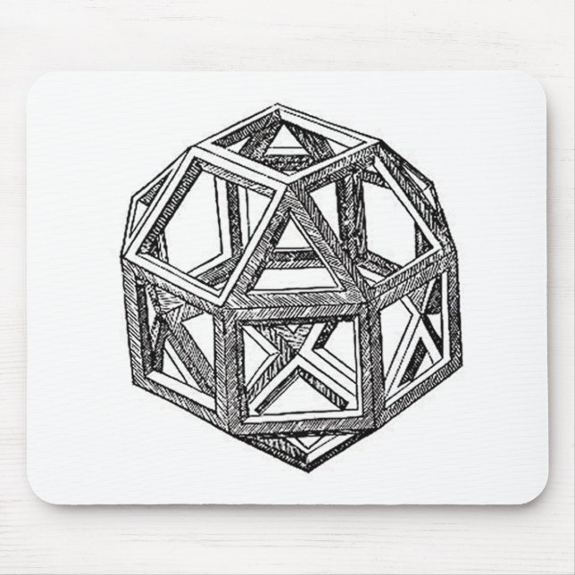 Tapis De Souris Rhombicuboctahedron, Leonardo da Vinci (Devant)