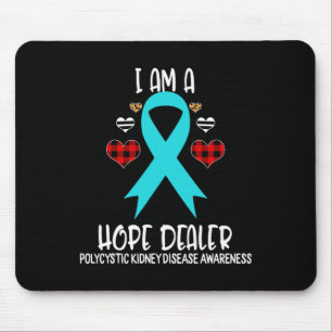 Tapis De Souris Ribbon de sensibilisation aux maladies du rein Je