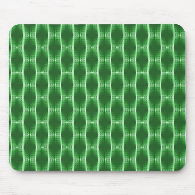 Tapis De Souris Ribbons métalliques vert émeraude Mousepad (Devant)
