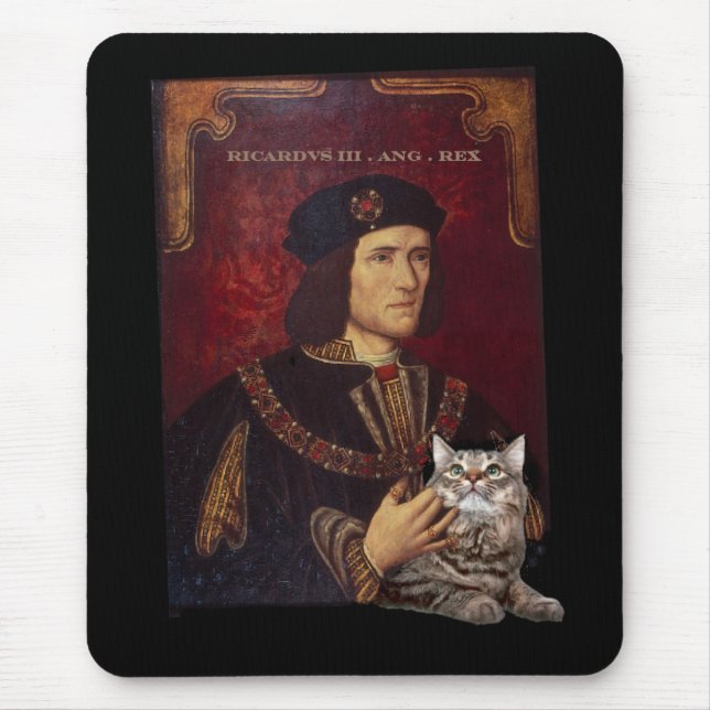 Tapis De Souris Richard III et son chat (Devant)