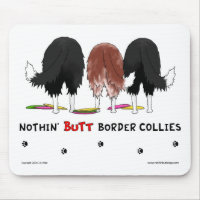 Rien n'aboutent des colleys de frontière Mousepad