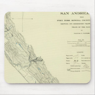 Tapis De Souris Rift San Andreas près de Fort Ross