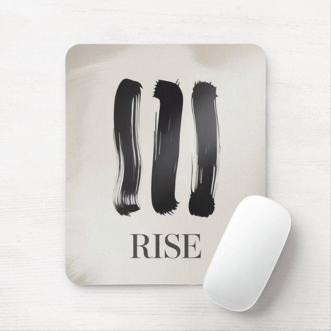 Tapis De Souris Rise  Inspirational Mousepad for Daily Focus (Avec souris)
