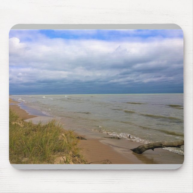 Tapis De Souris Rive du lac Michigan, Sheyboygan, WI (Devant)