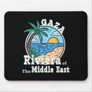 Tapis De Souris Riviera de la bande de Gaza au Moyen-Orient Trump