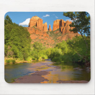 Tapis De Souris Rivière à Red Rock Crossing, Arizona