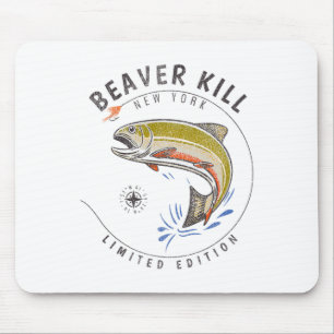 Tapis De Souris Rivière Beaverkill New York Pêche à la mouche Souv