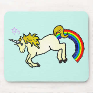 Tapis De Souris Riyah-Li conçoit la licorne de Pooping