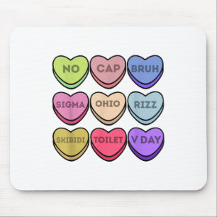 Tapis De Souris Rizz Valentines Bonbons Coeurs Garçons Valentine B