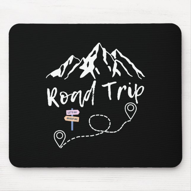 Tapis De Souris Road Trip 2025 Family Vacation Matching Group Squa (Devant)