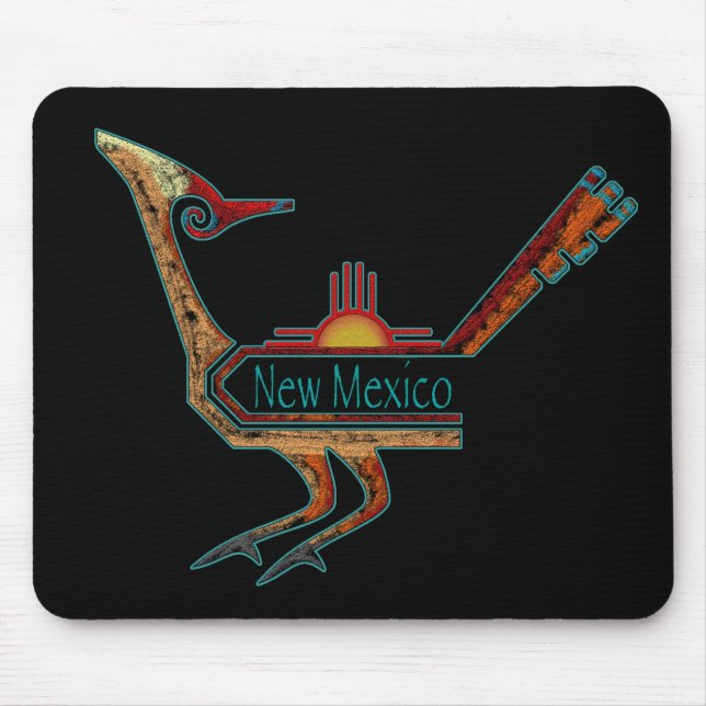 Tapis De Souris Roadrunner du Nouveau Mexique (Devant)