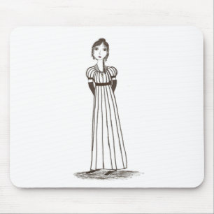 Tapis De Souris Robe barrée Inspired de Jane Austen
