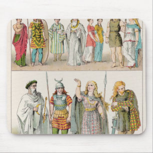 Tapis De Souris Robe des Britanniques, du Gauls et des Allemands