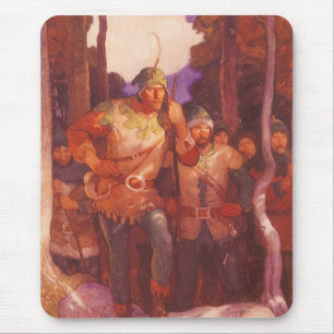 Tapis De Souris Robin Hood et ses joyeux compagnons vintage par NC