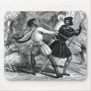 Tapis De Souris Robin Hood et Tanner avec des Quart-personnels
