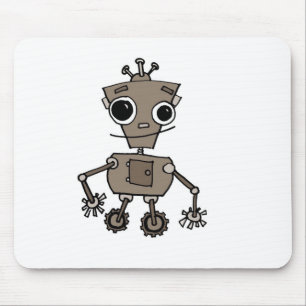 Tapis De Souris Robot heureux