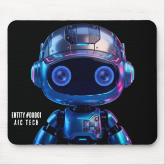 Tapis de souris robot IA Cyberpunk #00001 | AIC Te