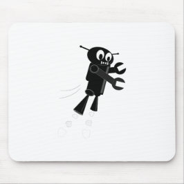 Tapis De Souris Robot volant noir
