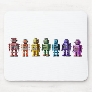 Tapis De Souris Robots arc-en-ciel