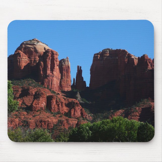 Tapis De Souris Rocher de la Cathédrale à Sedona Arizona Monument (Devant)
