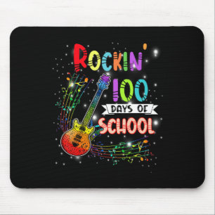 Tapis De Souris Rockin' 100 jours d'école Guitar Student Musique T