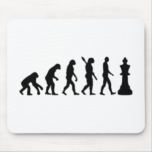 Tapis De Souris Roi d'échecs d'évolution